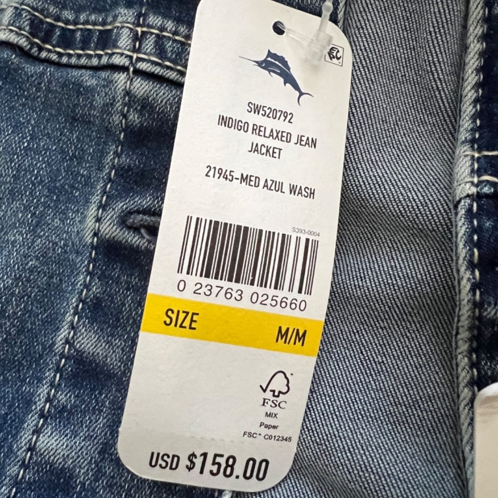 ❤️❤️❤️ Tommy Bahama Relaxed Denim Jacket - Picture 5 of 6
